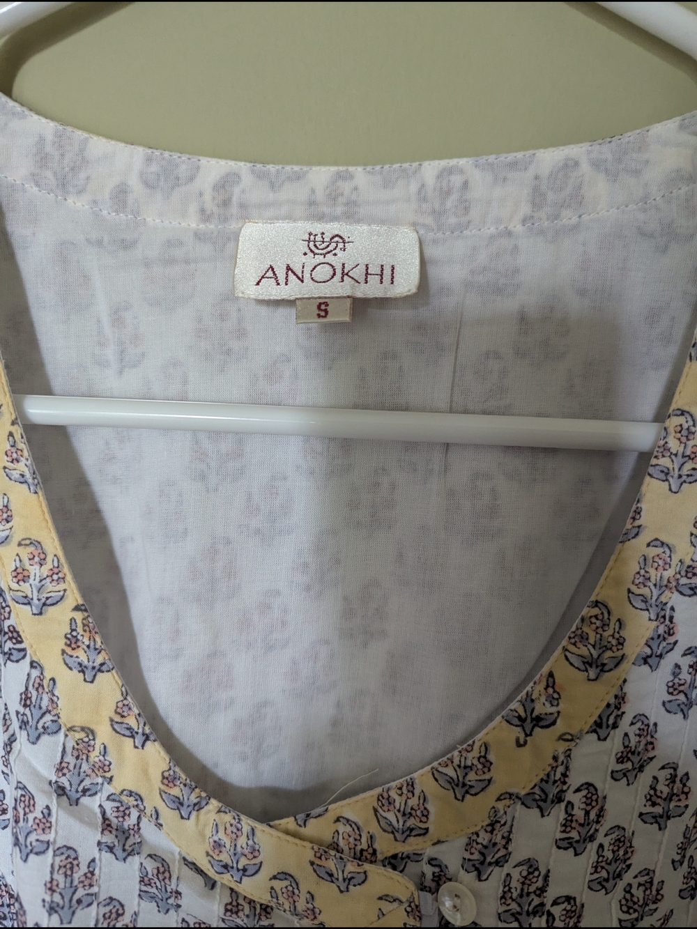 Anokhi Hand Block Printed Cotton Dress - Picture 2 of 4